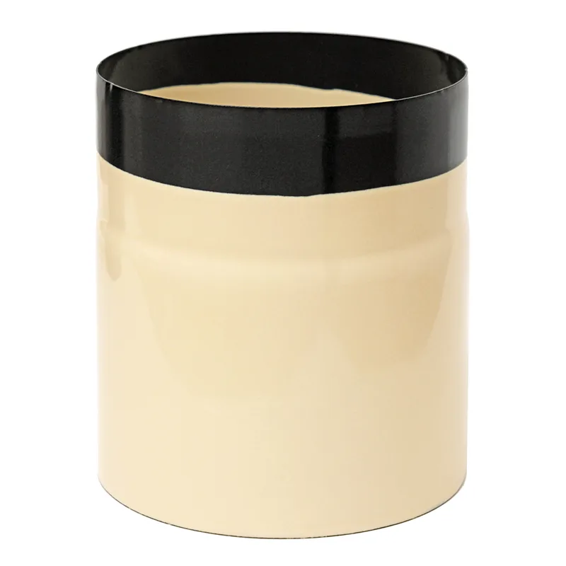 Tuyau de fumée / Tuyau de poêle émaillé 120mm - 150mm Ivoire
