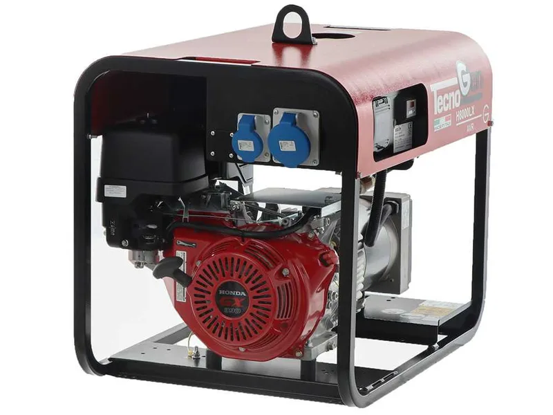 TecnoGen H8000LX - Groupe électrogène 5.8 kW monophasé à essence - Continu 5.2 kW Monophasé