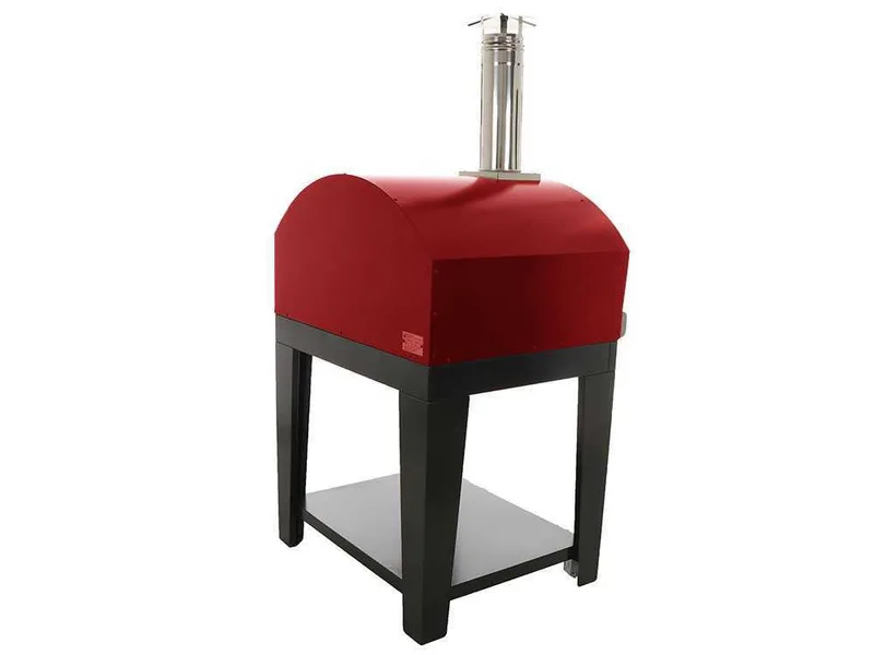Rossofuoco Campagnolo - Four à bois d'extérieur avec chariot - Rouge