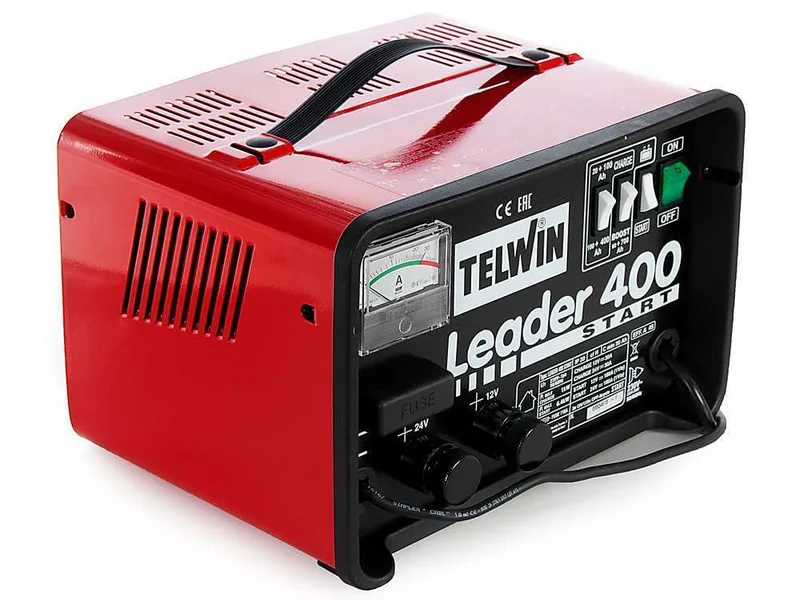 Telwin Leader 400 Start - Chargeur de voiture et démarreur - batteries humides/démarrage-arrêt 12/24V
