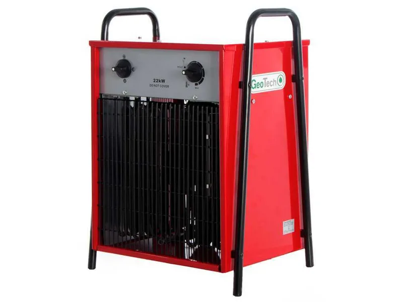 GeoTech EH 2200 T - Générateur d'air chaud électrique avec ventilateur - 22 KW - triphasé