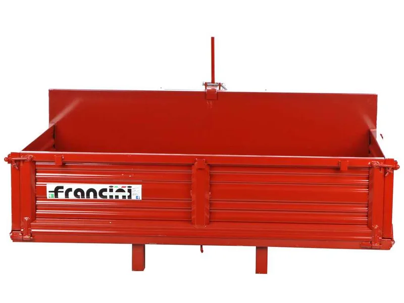 Francini P 190 - Benne de transport pour tracteur - Basculante - 3 ridelles ouvrables