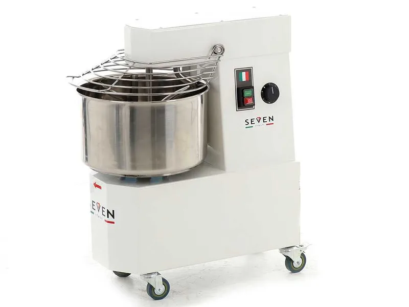 Pétrin à spirale Seven Italy GH 20 - 230 V - Avec roues et Minuterie
