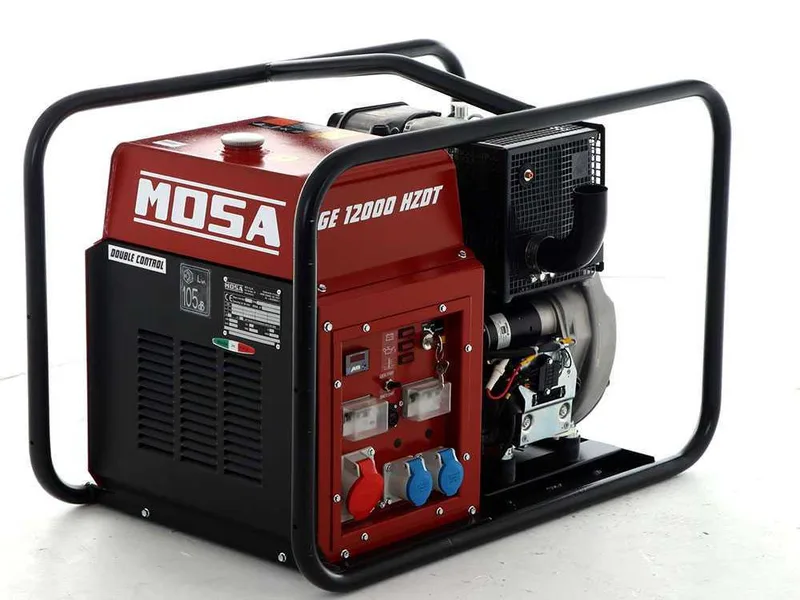 Mosa ge 12000 hzdt - Groupe électrogène diesel 9.6 KW - Continu 8.8 kW Triphasé - Moteur Hatz 1D90