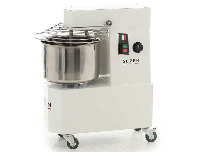 Pétrin à spirale Seven Italy GH 15M - 230 V - Avec roues et Minuterie