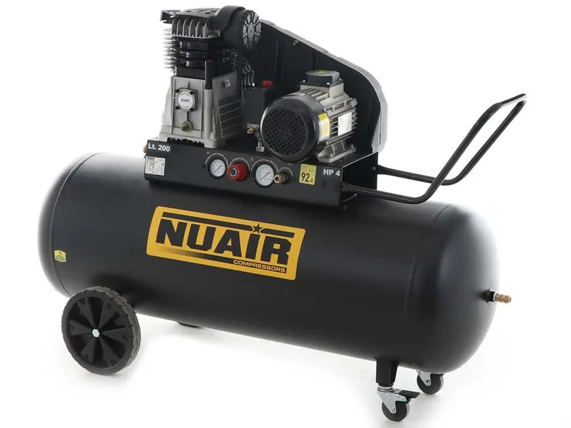 Nuair B3800B/4CT/200 Tech-Pro - Compresseur d'air électrique triphasé à courroie - Moteur 4 CV - 200 L