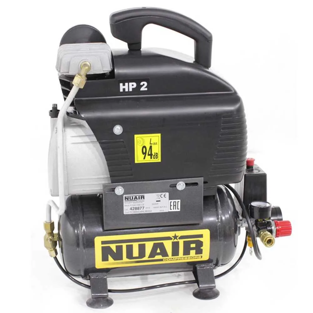 Nuair FC 2/6 - Compresseur électrique portatif monophasé - Moteur 2 CV - 6 L