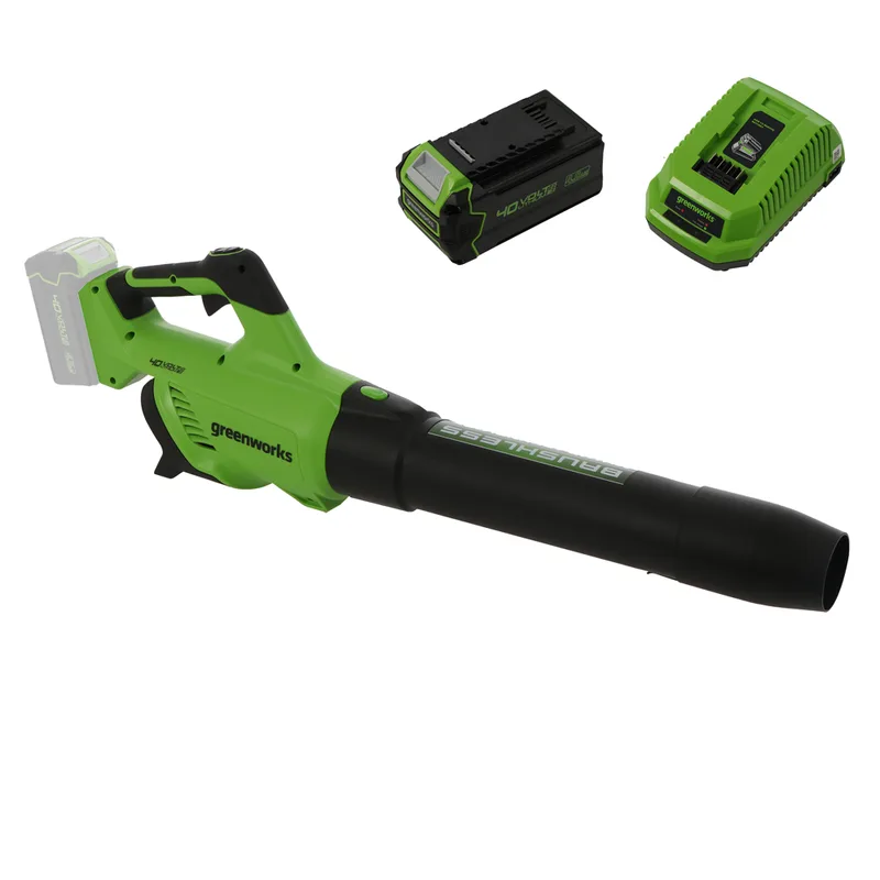 Greenworks GD40AB - Souffleur axial à batterie - 4 Ah 40 V