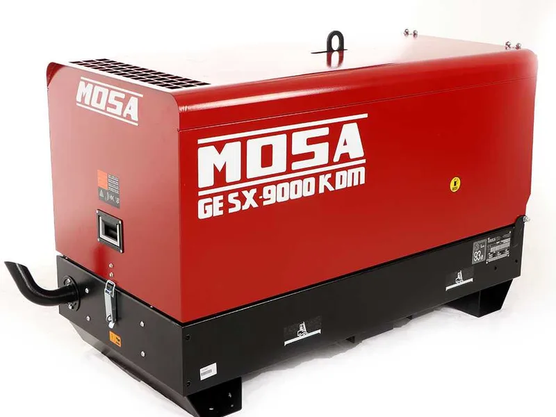 MOSA GE SX-9000 KDM - Groupe électrogène diesel insonorisé 8.3 kW - Continu 7.5 kW Monophasé - Moteur Kohler KDW702