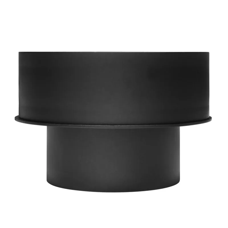 Raik Basic Extension 150mm – 250mm noir droit pour tuyau de fumée / conduit de fumée