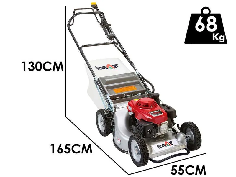 KAAZ LM 5360 HXA HST PRO - Tondeuse à gazon thermique tractée - Honda GXV 160 - Coupe 53 cm - À cardan