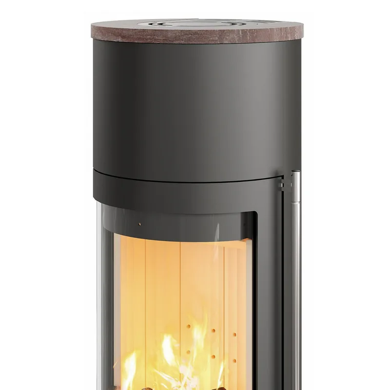 Lotus Orbis 2 poêle à bois Coffee Stone