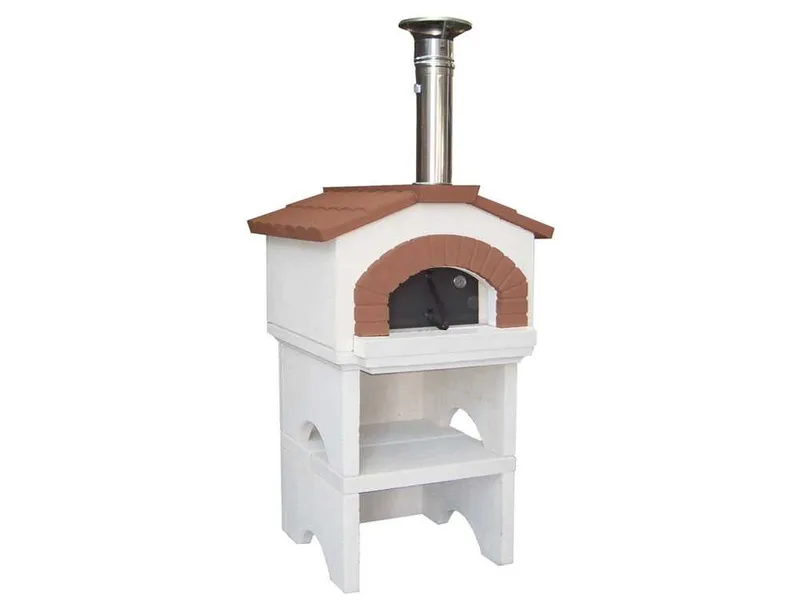 Linea VZ Ponza - Four à bois d'extérieur avec base - Chambre de cuisson de 55x59 cm