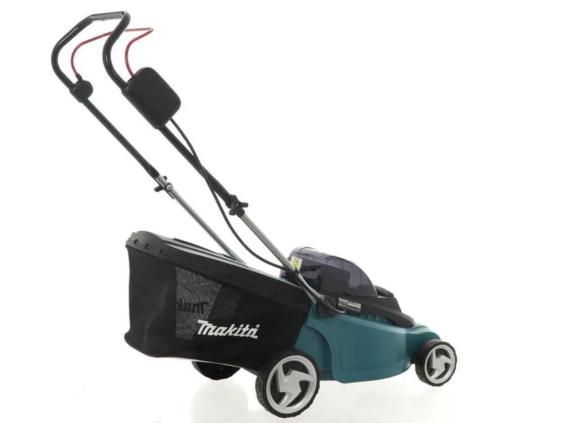 Tondeuse à gazon électrique avec batterie 2 X 4 Ah Makita DLM380PM2 - tondeuse 2 en 1 - 38 cm