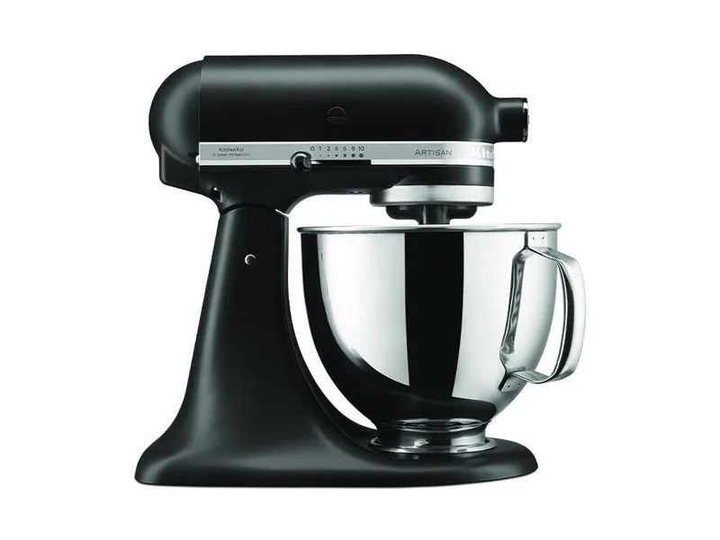 KitchenAid Artisan 5KSM125-EBM Noir mat - Batteur mélangeur planétaire avec tête relevable