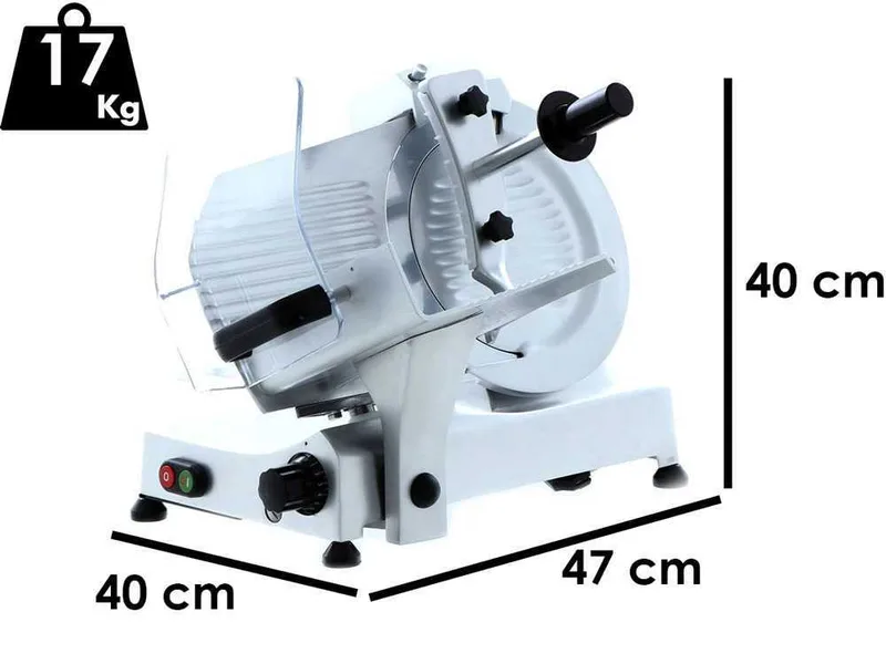 Trancheuse électrique FAC F 275 E - Lame de 275 mm - Corps en Alliage d'aluminium anodisé - Affûteur fixe