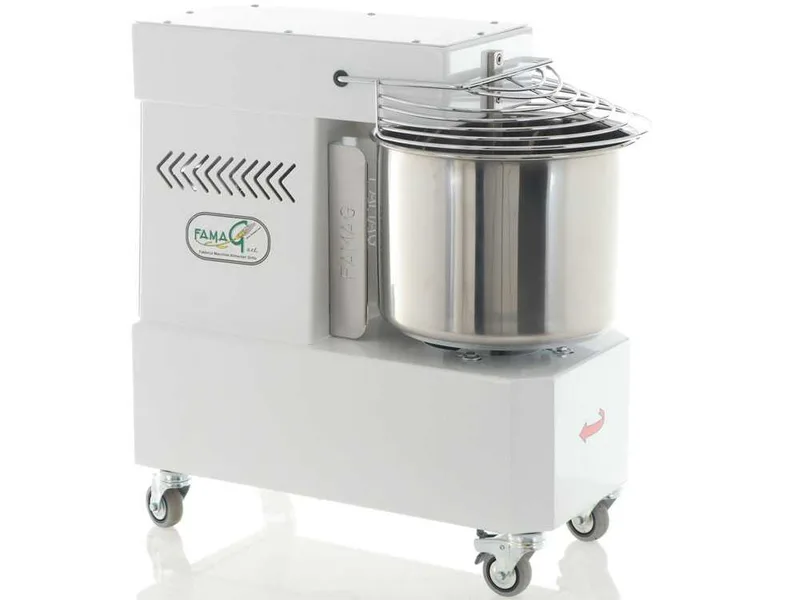 Pétrin à spirale Famag Grilletta IM15 S 10 vitesses - Haut niveau d'hydratation - Capacité de la cuve 15 Kg 19 L
