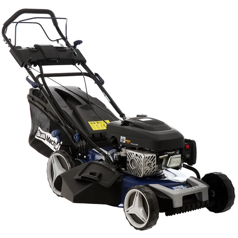 BullMach ACHILLE 51 E - Tondeuse à gazon thermique tractée - Moteur de 224 cm³ - Démarrage électrique