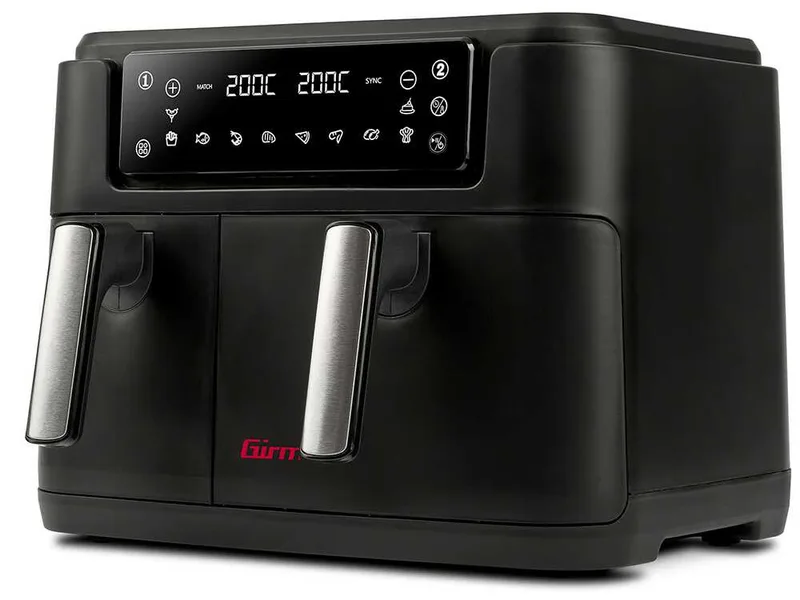 Girmi FG26 Ecofrit Bis - Friteuse à air avec double bac numérique 9 L
