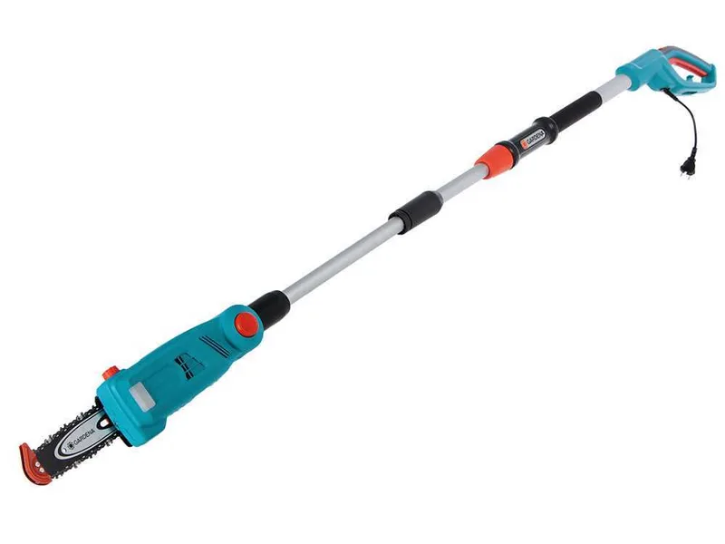 Elagueuse électrique sur perche de rallonge télescopique Gardena TCS 720/20 - scie à chaîne 20 cm