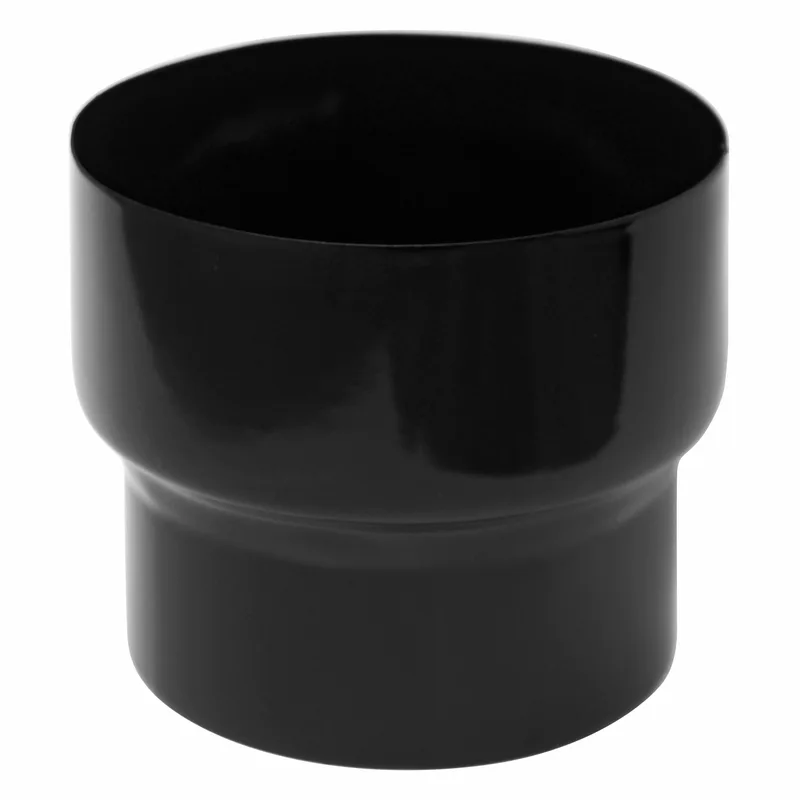 Réduction de tuyau de poêle / conduit de fumée émaillé Raik 150mm - 130mm noir