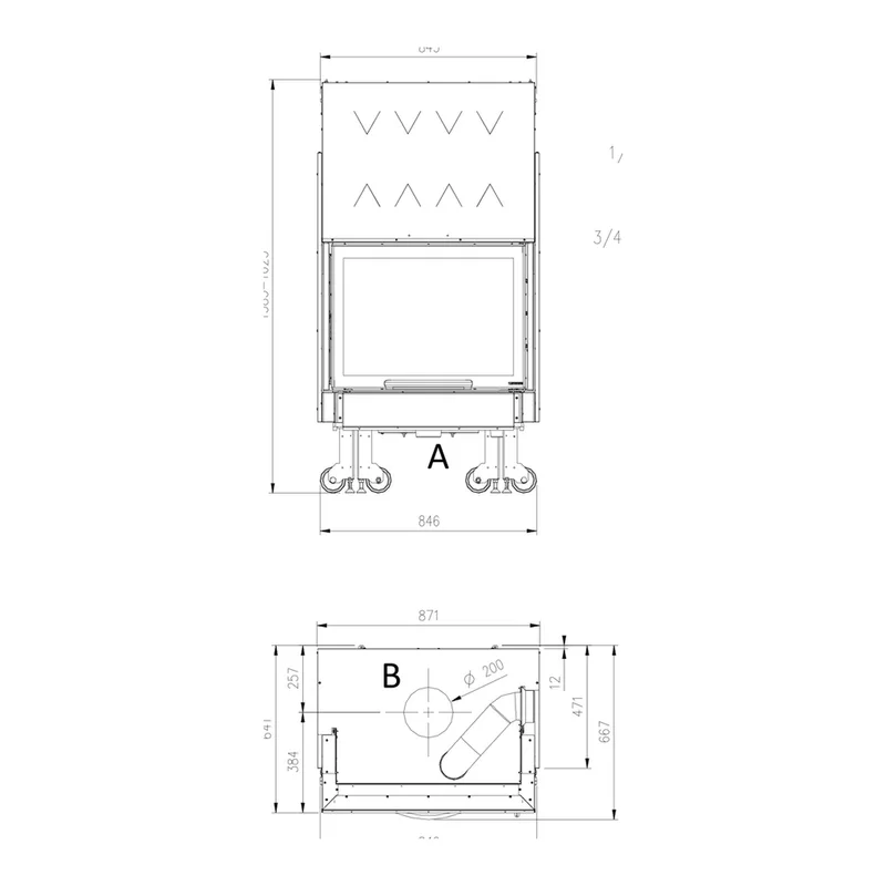 La Nordica TERMOCAMINO WF PLUS.16 insert de cheminée à bois