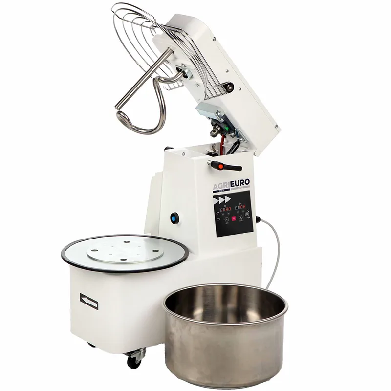 Mixer 2000 T-2G Deluxe DIG - Pétrin à spirale relevable - 16 kg triphasé à 2 vitesses - Écran numérique