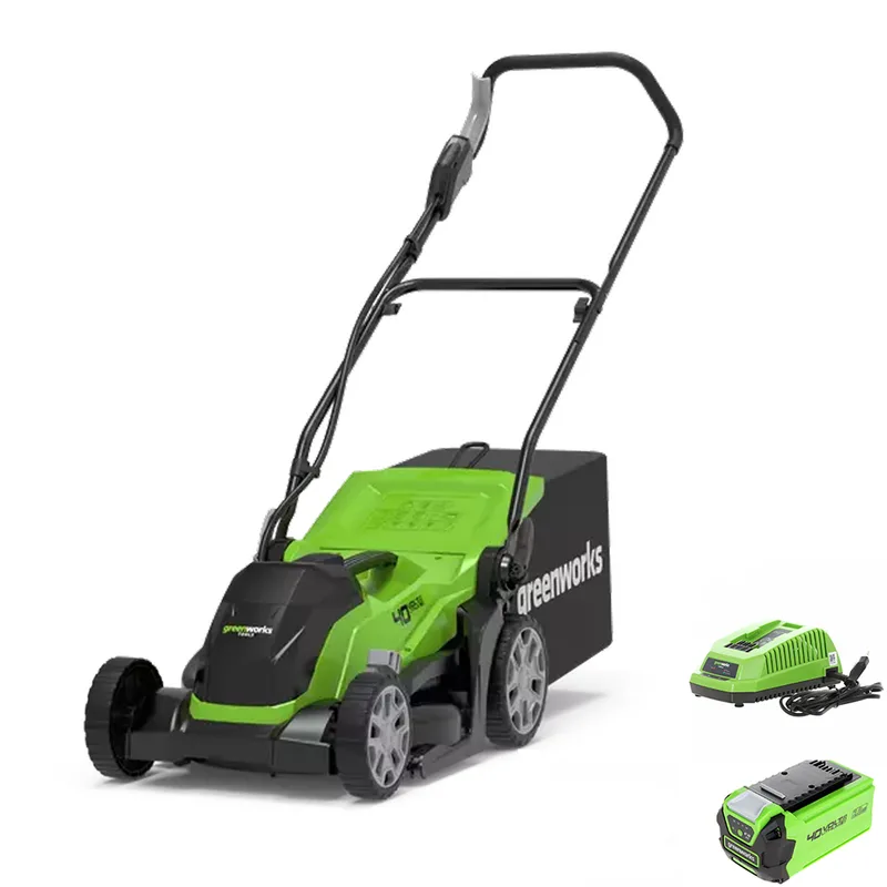 Greenworks G40LM35K2 - Tondeuse à gazon électrique à batterie - 40V 2Ah - Coupe 35 cm