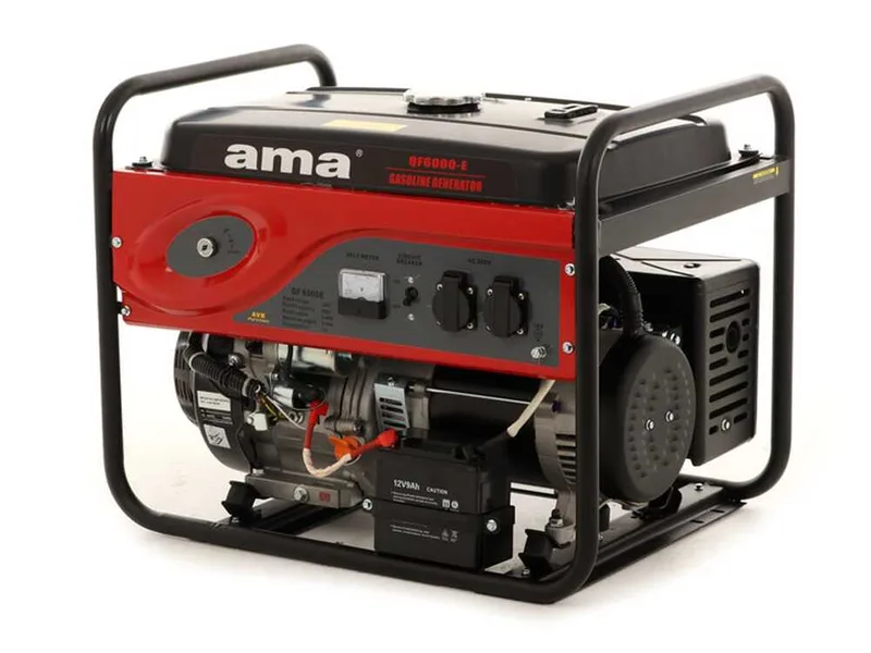 AMA QF6000E - Groupe électrogène monophasé 6.5 kW à essence - générateur de courant
