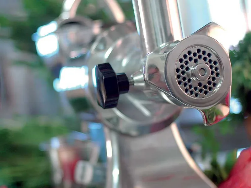 Fama TG12 - Hachoir à viande électrique - Râpe intégrée - Groupe de hachage en acier inox - 230V