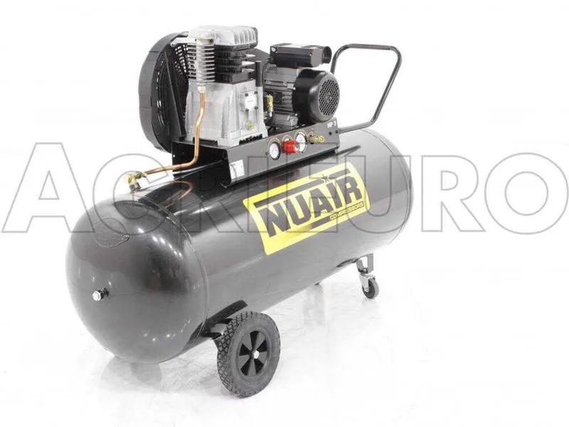 Nuair B 3800B/3M/200 TECH - Compresseur d'air électrique monophasé à courroie - Moteur 3 CV - 200 L