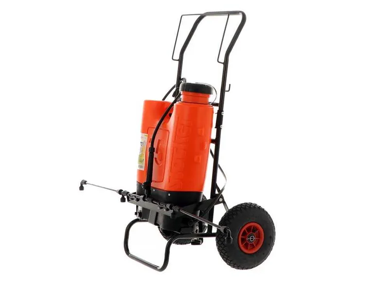 Pulvérisateur électrique Stocker avec chariot - Capacité réservoir 15L, max 5 bars