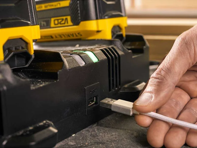 Chargeur double Stanley V20 stanley fatmax - 18 V/4,0 A