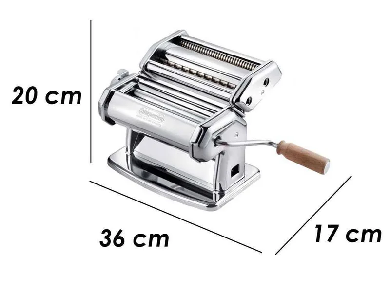 Imperia iPasta T. 6,5/12 mm Classica Ruvida - Laminoir - Machine à pâtes manuelle en INOX