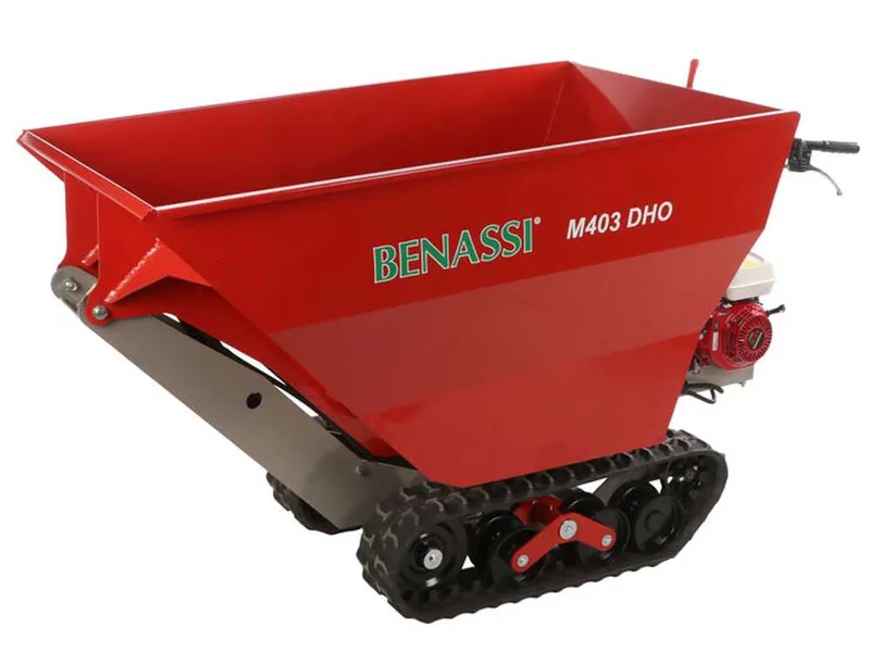 Benassi M403DHO - Brouette à chenilles - Benne hydraulique dumper - Capacité 400 kg