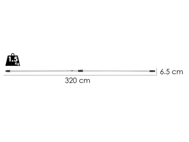 TECNOVIR - Perche télescopique pneumatique 170-320 cm