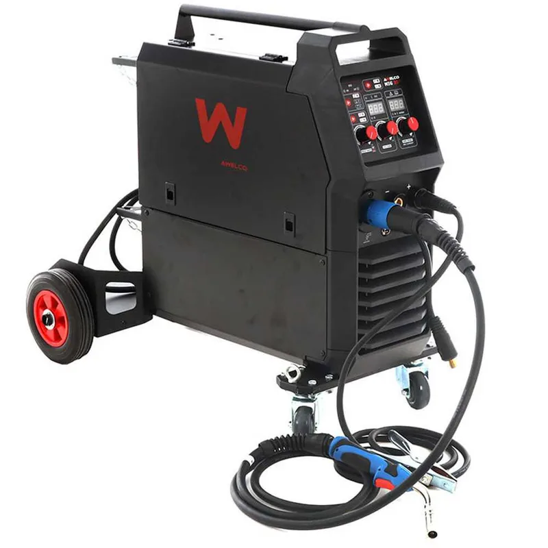 Poste à souder inverter multiprocesseur Awelco mig 350 - mig-tiglift-mma - triphasé - gaz/no gaz