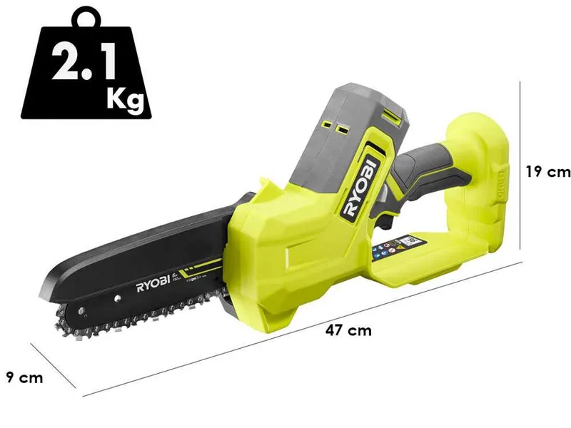 Ryobi RY18PS15A-120 - Élagueuse sur batterie - 18 V 2 Ah