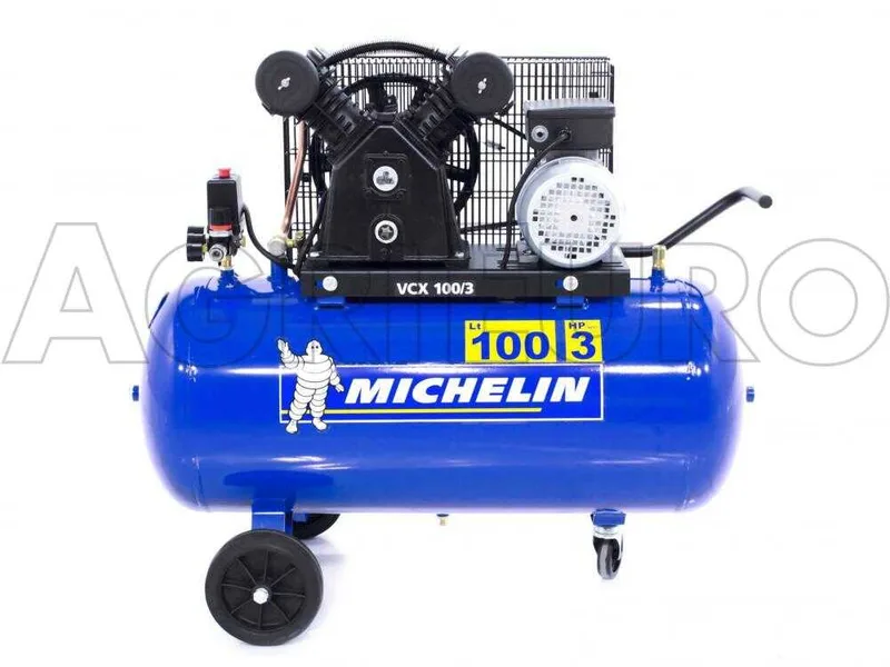 Michelin VCX 100-3 - Compresseur électrique monophasé à courroie - Moteur 3 CV - 100 L