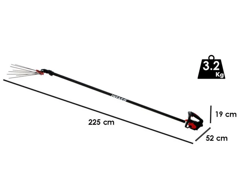 Peigne vibreur à batterie sur perche fixe Infaco V5000P3AF - 48V 17Ah