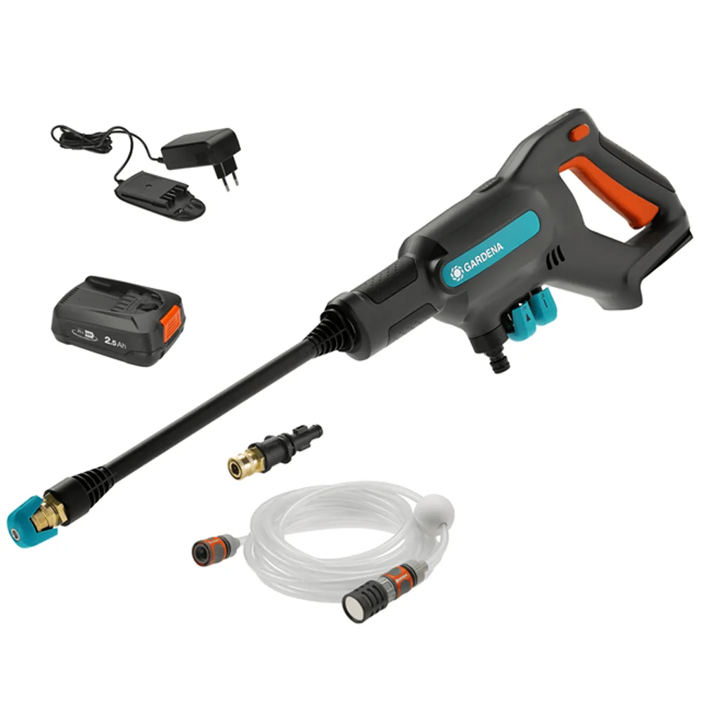 Gardena AcquaClean 24/18V Lithium - Pistolet haute pression - avec batterie 2.5A