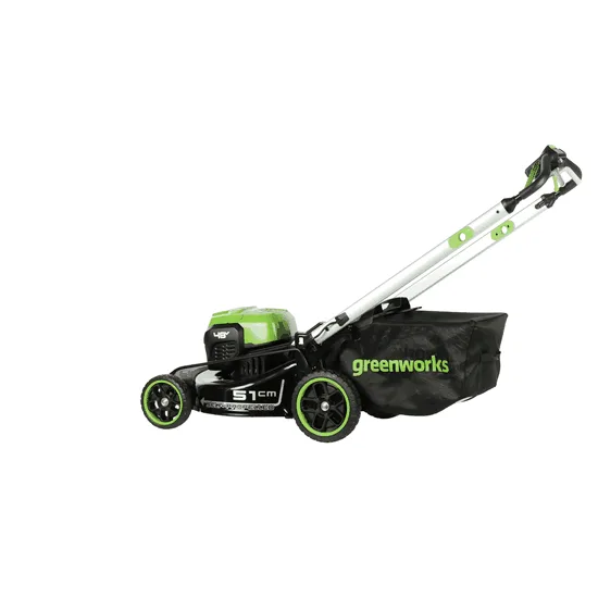 Greenworks GD48LM51SPIIK5 - Tondeuse à gazon autotractée à batterie - 48V/5Ah - Coupe 51 cm