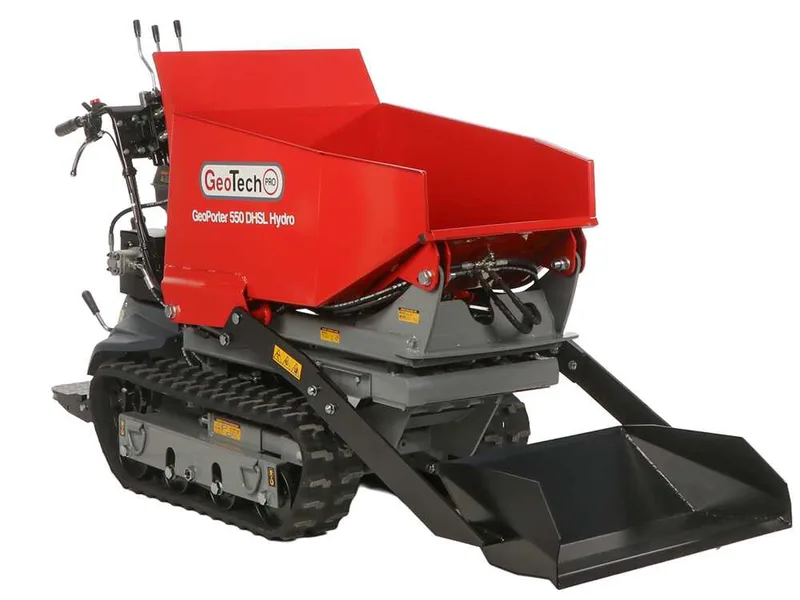 GeoTech Pro GeoPorter 550 DHSL Hydro - Brouette motorisée avec benne élévatrice à pantographe
