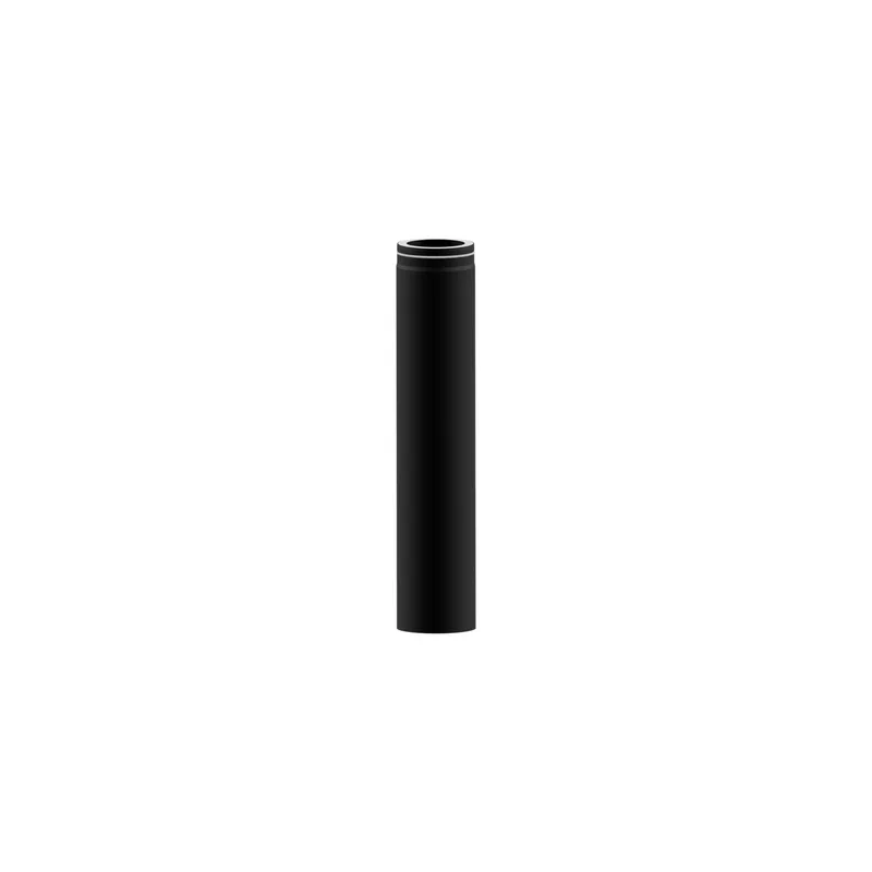 Raik Lifestyle DUO élément de longueur 130mm noir L : 1000mm pour tuyau de fumée / conduit de fumée