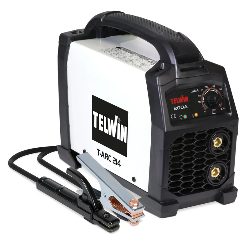 Telwin T-ARC 214 – Poste à souder Inverter (MMA, TIG) – Courant continu (DC)