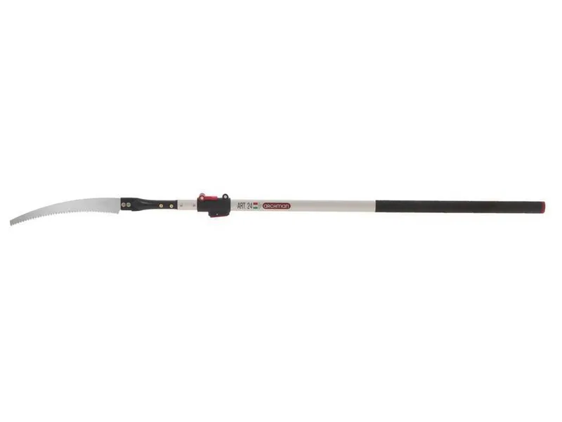 Scie courbée de 330 mm sur perche télescopique ovale en aluminium de 2 m Archman Art. 25+69