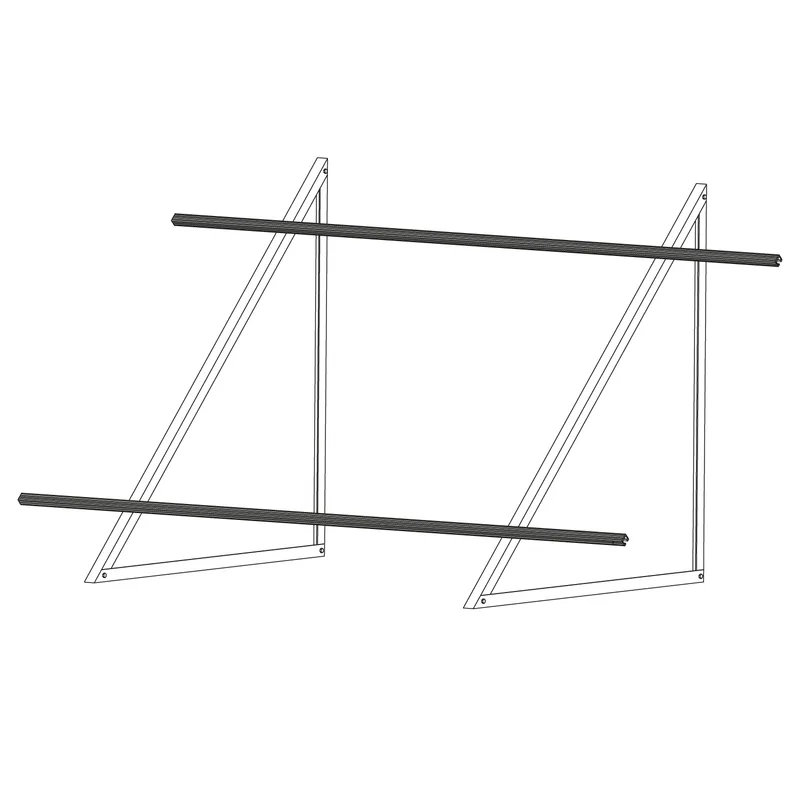 Sunex kit de montage pour toit plat pour 2 capteurs solaires plats Basicx 2.0