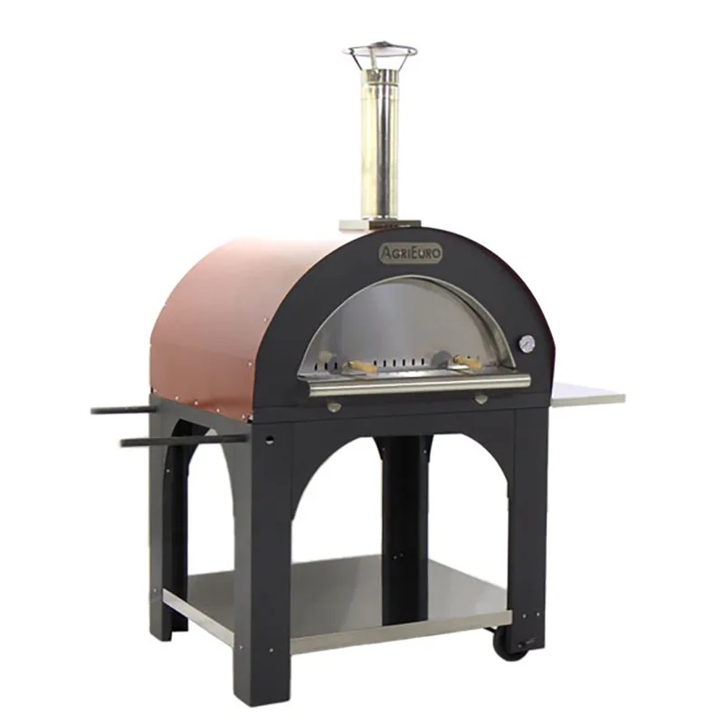 AgriEuro Cibus Red - Four à bois pour pizza d'extérieur 100x80 Cibus Red - 5 pizzas