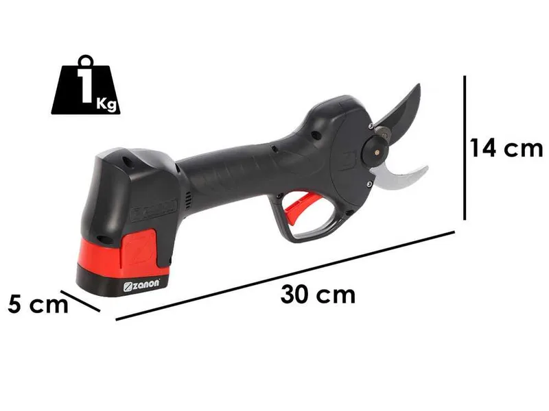 Zanon ZM 34 - Sécateur électrique de taille - 2x 14,4V 2.5Ah - Diamètre de coupe 35 mm