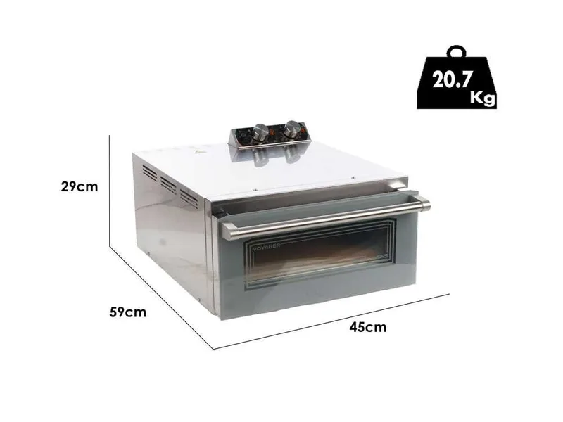 Macte Ovens Voyager TWIN - Four électrique à pizza - 2975 W
